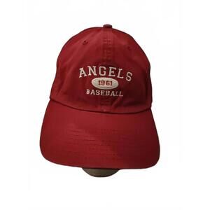 Anaheim Angels MLB 47 twins hat/cap - red strapback EUC